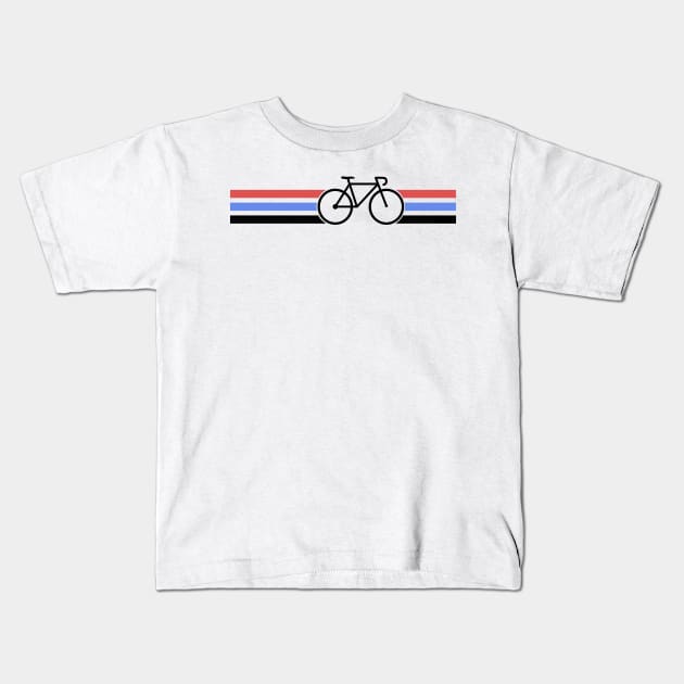 Bike stripes Kids T-Shirt by djhyman